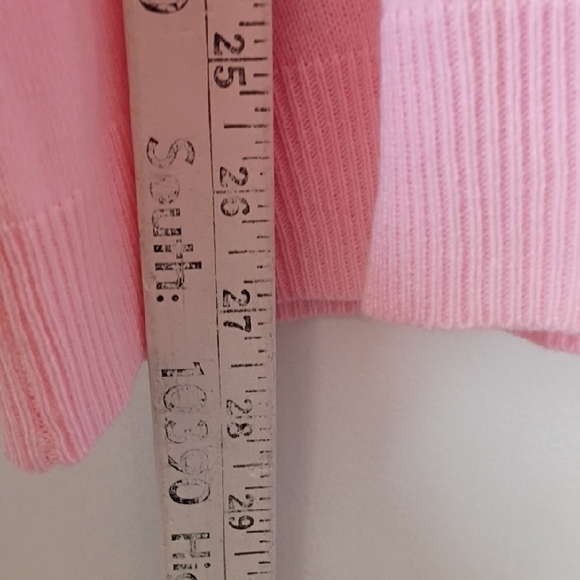 Allison Daley Pink Embroidered Leaf Sweater | Women’s 1X | Stretchy Preppy Girly - Picture 8 of 11